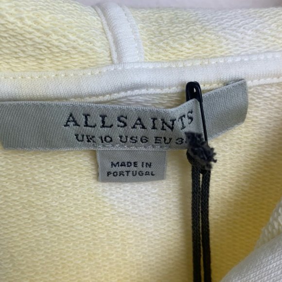 NWT All Saints Pippa Yellow/Lilac Tie Dye Hoody - Picture 5 of 9